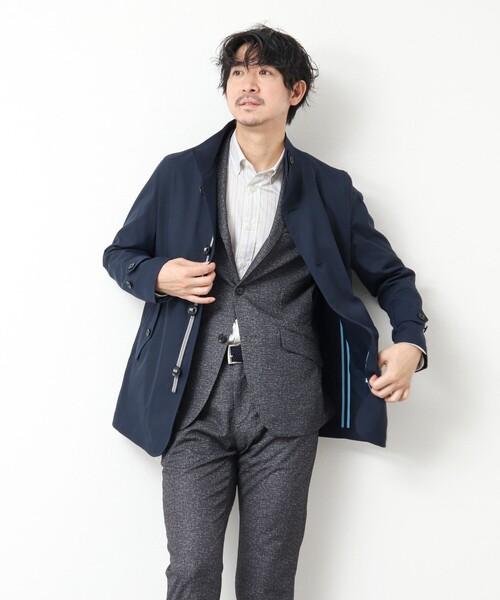 NOLLEY’S（ノーリーズ）の「《ビジカジ対応》撥水パラシュートブルゾン 25SS（ブルゾン・メンズ・ネイビー/ベージュ/ブラック/ホワイト・M/L/XL/S）」の22枚目の写真