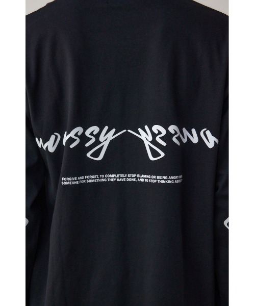 AZUL by moussy（アズールバイマウジー）の「AZULBYMOUSSYロゴ長袖Tシャツ（Tシャツ/カットソー・メンズ・ホワイト/ライトピンク/ブラック・SMALL/MEDIUM/LARGE）」の16枚目の写真