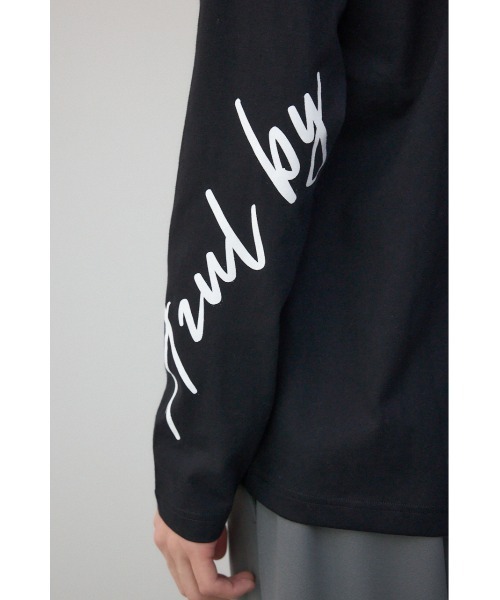 AZUL by moussy（アズールバイマウジー）の「AZULBYMOUSSYロゴ長袖Tシャツ（Tシャツ/カットソー・メンズ・ホワイト/ライトピンク/ブラック・SMALL/MEDIUM/LARGE）」の17枚目の写真