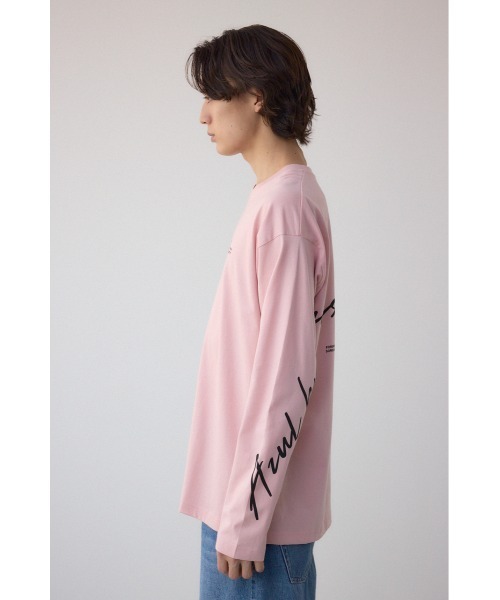 AZUL by moussy（アズールバイマウジー）の「AZULBYMOUSSYロゴ長袖Tシャツ（Tシャツ/カットソー・メンズ・ホワイト/ライトピンク/ブラック・SMALL/MEDIUM/LARGE）」の13枚目の写真