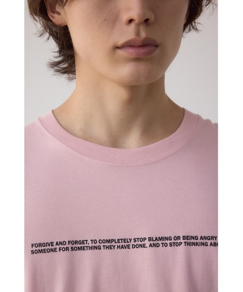 AZUL by moussy（アズールバイマウジー）の「AZULBYMOUSSYロゴ長袖Tシャツ（Tシャツ/カットソー・メンズ・ホワイト/ライトピンク/ブラック・SMALL/MEDIUM/LARGE）」の4枚目の写真
