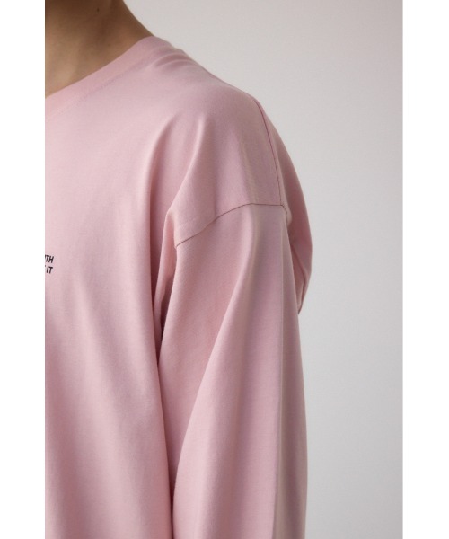 AZUL by moussy（アズールバイマウジー）の「AZULBYMOUSSYロゴ長袖Tシャツ（Tシャツ/カットソー・メンズ・ホワイト/ライトピンク/ブラック・SMALL/MEDIUM/LARGE）」の8枚目の写真