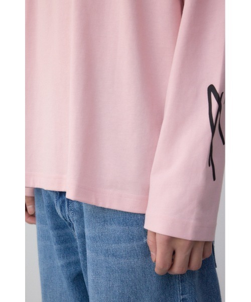 AZUL by moussy（アズールバイマウジー）の「AZULBYMOUSSYロゴ長袖Tシャツ（Tシャツ/カットソー・メンズ・ホワイト/ライトピンク/ブラック・SMALL/MEDIUM/LARGE）」の9枚目の写真