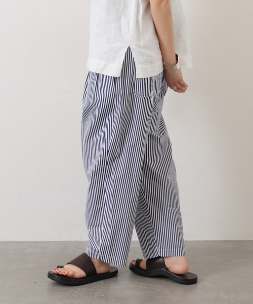 journal standard luxe リネン　ストライプ　パンツ　 M JOURNAL STANDARD（ジャーナルスタンダード）の「リネンライク