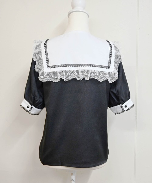 MA*RS（アメーバーマーズ）の「BIG襟クロス刺繍ブラウス（シャツ/ブラウス・レディース・ホワイト/ブラック・FREE）」の19枚目の写真