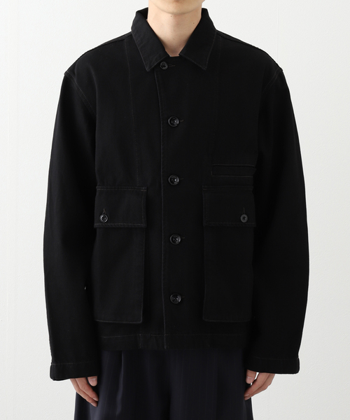 LEMAIRE(ルメール)の「LEMAIRE (ルメール) BOXY JACKET/LD1031 OW306LD1031(その他アウター・メンズ・ブラック・SMALL/MEDIUM)」の4枚目の写真