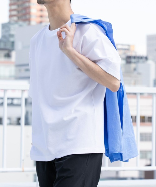 【美品/XL】ブルーブルー カットソー バンドカラー プルオーバー リネン 半袖 セール】『セットアップ対応/XLサイズあり』コンフォータブル