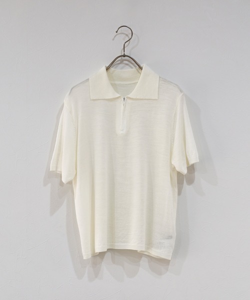 J by blue(ジェイバイブルー)の「ハーフジップポロニット(ニット/セーター・レディース・イエロー/ホワイト/ブラック・MEDIUM)」の22枚目の写真