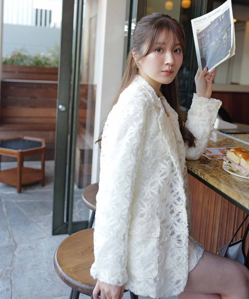 セール】【Luan】LACE JACKET/レースジャケット（テーラード