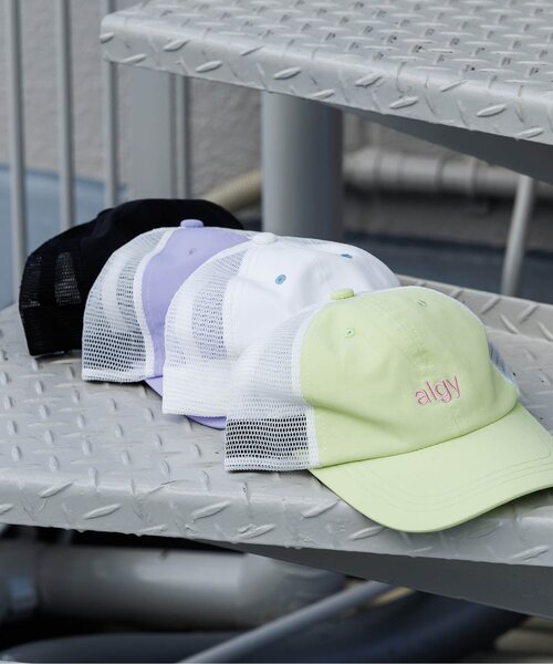 algy（アルジー）の「ハルイロメッシュキャップ（キャップ・キッズ・ライム/ラベンダー/オフホワイト/ブラック・SMALL/MEDIUM）」の4枚目の写真