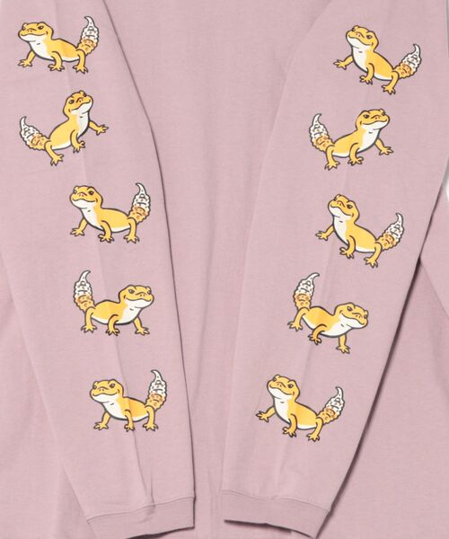 チチカカ（チチカカ）の「go slow caravan レオパードゲッコーロングTシャツ【WEB限定】【ユニセックス】（Tシャツ/カットソー・メンズ・ブルー/パープル/ホワイト・LARGE/SMALL/MEDIUM）」の12枚目の写真