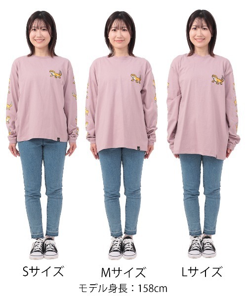 チチカカ（チチカカ）の「go slow caravan レオパードゲッコーロングTシャツ【WEB限定】【ユニセックス】（Tシャツ/カットソー・メンズ・ブルー/パープル/ホワイト・LARGE/SMALL/MEDIUM）」の14枚目の写真