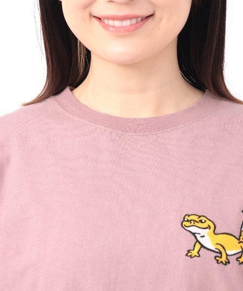 チチカカ（チチカカ）の「go slow caravan レオパードゲッコーロングTシャツ【WEB限定】【ユニセックス】（Tシャツ/カットソー・メンズ・ブルー/パープル/ホワイト・LARGE/SMALL/MEDIUM）」の22枚目の写真