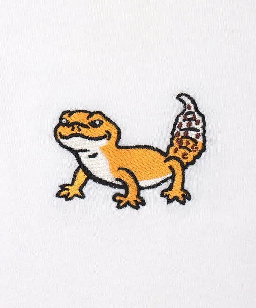 チチカカ（チチカカ）の「go slow caravan レオパードゲッコーロングTシャツ【WEB限定】【ユニセックス】（Tシャツ/カットソー・メンズ・ブルー/パープル/ホワイト・LARGE/SMALL/MEDIUM）」の20枚目の写真