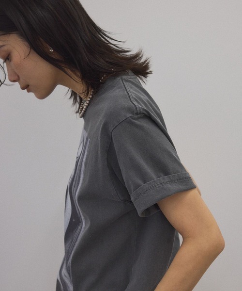 COUTURE D'ADAM /Sam Haskins T／ブラック COUTURE D'ADAM/クチュールドアダム Sam Haskins フォトTシャツ