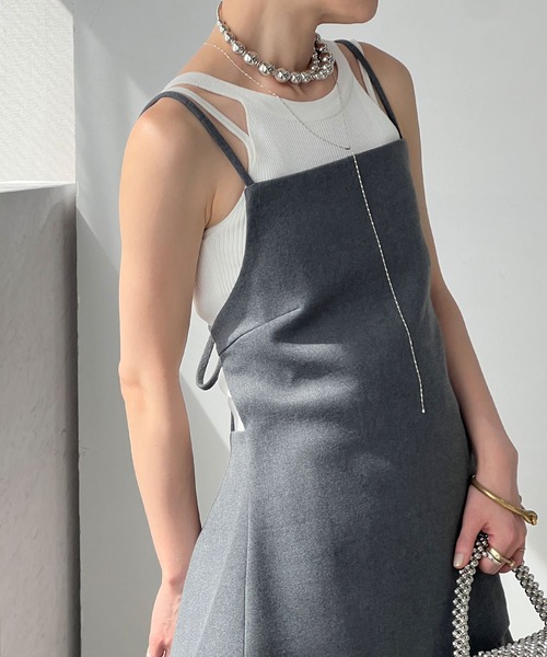 chuclla（チュクラ）の「グラジュエイテッド ボールチョーカー cha25s021（ネックレス・レディース・シルバー/ホワイト・FREE）」の4枚目の写真