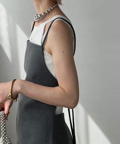 chuclla（チュクラ）の「グラジュエイテッド ボールチョーカー cha25s021（ネックレス・レディース・シルバー/ホワイト・FREE）」の5枚目の写真