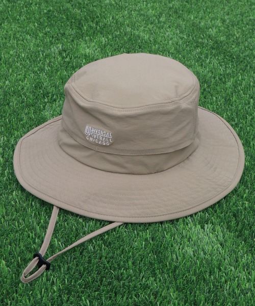 UNIVERSAL OVERALL(ユニバーサルオーバーオール)の「【UNIVERSAL OVERALL/ユニバーサルオーバーオール】UOロゴ刺繍 SHADAN アドベンチャーハット(ハット・メンズ・ベージュ/チャコール/カーキ/ブラック・FREE)」の3枚目の写真