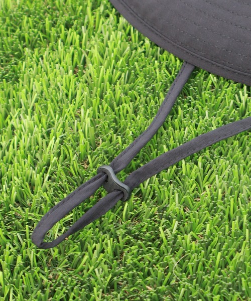 UNIVERSAL OVERALL(ユニバーサルオーバーオール)の「【UNIVERSAL OVERALL/ユニバーサルオーバーオール】UOロゴ刺繍 SHADAN アドベンチャーハット(ハット・メンズ・ベージュ/チャコール/カーキ/ブラック・FREE)」の8枚目の写真