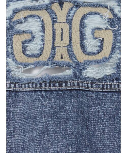 GYDA（ジェイダ）の「Symmetry GYDA DAMAGEショートデニムGジャン【SETUP着用可】（デニムジャケット・レディース・ライトブルー/ブルー・FREE）」の14枚目の写真