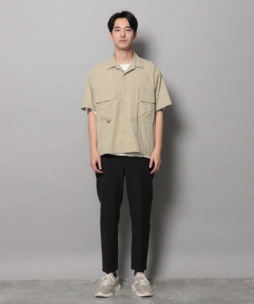 BAYFLOW（ベイフロー）の「【BUDDIES Dept.】ギミックシャツ[ストレッチ]（シャツ/ブラウス・メンズ・ブラック/ライトグレー・MEDIUM/LARGE）」の3枚目の写真