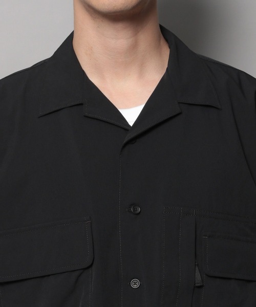 BAYFLOW（ベイフロー）の「【BUDDIES Dept.】ギミックシャツ[ストレッチ]（シャツ/ブラウス・メンズ・ブラック/ライトグレー・MEDIUM/LARGE）」の12枚目の写真