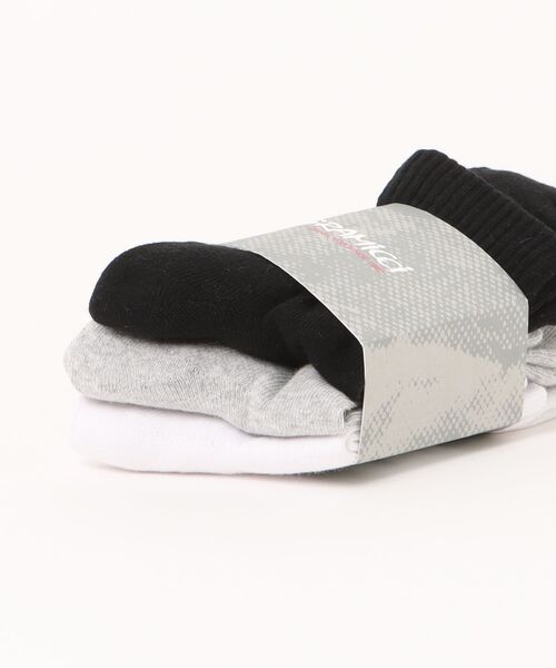 Gramicci(グラミチ)の「【63】【GRAMICCI】BASIC SHORT SOCKS(ソックス/靴下・メンズ・ブラック/その他/ホワイト・25-27/23-25)」の4枚目の写真
