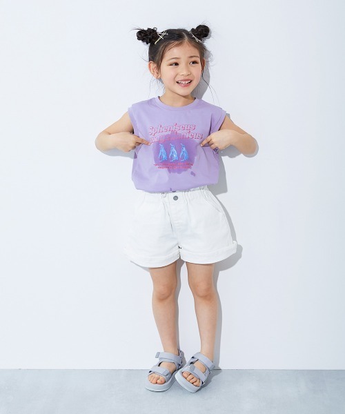 devirock（デビロック）の「【神戸須磨シーワールドコラボ】生き物の色が変わるマジックプリント接触冷感タンク（タンクトップ・キッズ・ライトグレー/パープル系4/スミクロ・100cm/110cm/120cm/130cm/140cm）」の6枚目の写真