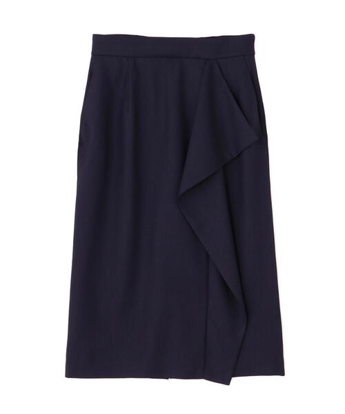 PINKY&DIANNE（ピンキーアンドダイアン）の「◆リネンライクラッフルスカート（スカート・レディース・ネイビー/レッド/ベージュ・36/38/40/34）」の8枚目の写真