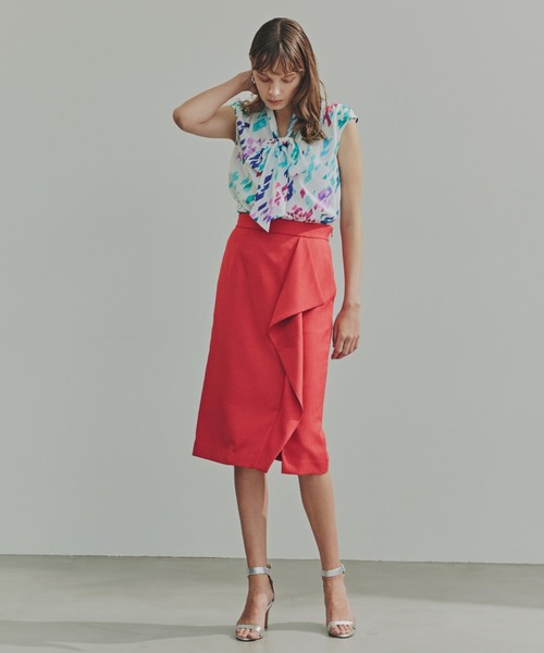 ピンキー＆ダイアン（PINKY&DIANNE）/◆リネンライクラッフルスカート セール】◇リネンライクラッフルスカート（スカート）｜PINKY&DIANNE