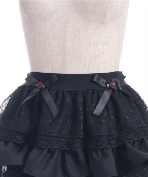 alice auaa黒ミニスカート フリル Achic スカート フリルティアードミニスカート : ZOZOTOWN Yahoo