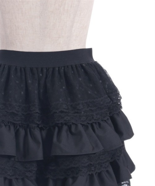 axes femme(アクシーズファム)の「フリルティアードミニスカート(スカート・レディース・ホワイト/ブラック・FREE)」の12枚目の写真