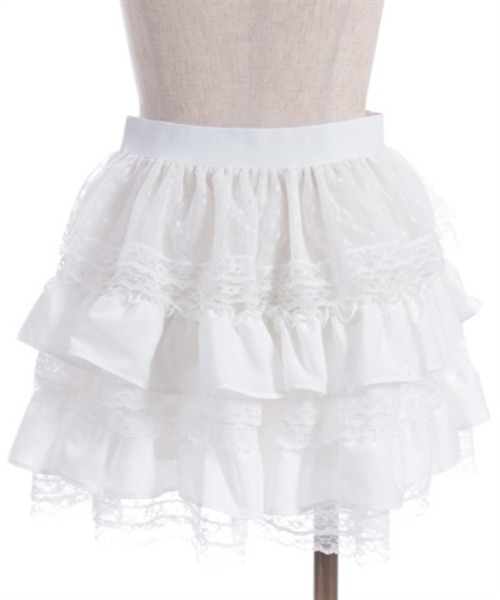 axes femme(アクシーズファム)の「フリルティアードミニスカート(スカート・レディース・ホワイト/ブラック・FREE)」の8枚目の写真