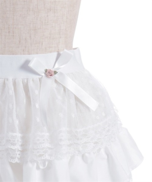 axes femme(アクシーズファム)の「フリルティアードミニスカート(スカート・レディース・ホワイト/ブラック・FREE)」の7枚目の写真