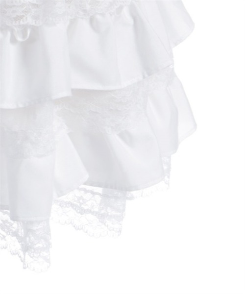 axes femme(アクシーズファム)の「フリルティアードミニスカート(スカート・レディース・ホワイト/ブラック・FREE)」の6枚目の写真