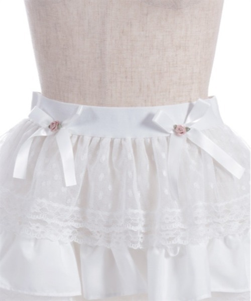 axes femme(アクシーズファム)の「フリルティアードミニスカート(スカート・レディース・ホワイト/ブラック・FREE)」の5枚目の写真