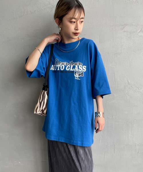 【在庫限り】 AUTO HUF/ハフ] GLASS ショートスリーブTシャツ バックプリント ミュージシャン