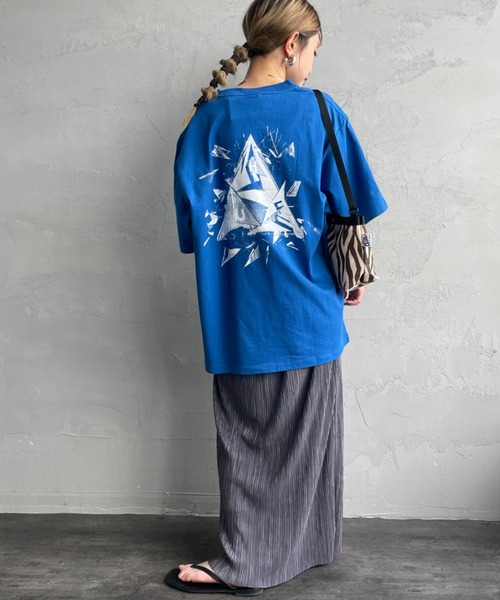tシャツ 「HUF/ハフ」 AUTO GLASS バックプリント ショートスリーブTシャツ レディース メンズ HUF/ハフ] AUTO GLASS バックプリント ショートスリーブTシャツ