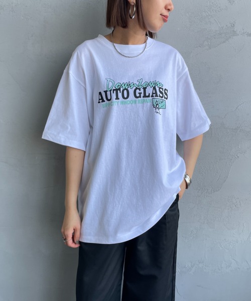 tシャツ 「HUF/ハフ」 AUTO GLASS バックプリント ショートスリーブTシャツ レディース メンズ HUF tシャツ 「HUF/ハフ」 AUTO GLASS バックプリント ショート