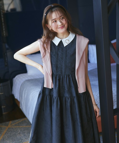 RUIRUE BOUTIQUE(ルイルエブティック)の「洗える ストレッチ | メタルボタン カラー パフ カーデ | レディース きれいめ 長袖 オフィスカジュアル 通勤服 サマーニット ニットトップス リブニット カーディガン(カーディガン/ボレロ・レディース・ライトブルー/ライトグリーン/ピンク/ブラック/チャコールグレー・M/L)」の21枚目の写真