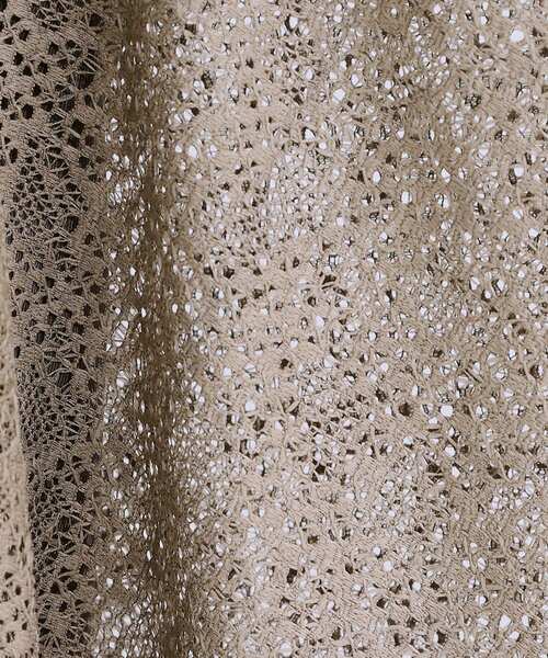 SHOO・LA・RUE(シューラルー)の「スクエアレースポンチョ(ポンチョ・レディース・オフホワイト/カーキ/ライトベージュ/ブラック/オレンジ・00)」の21枚目の写真