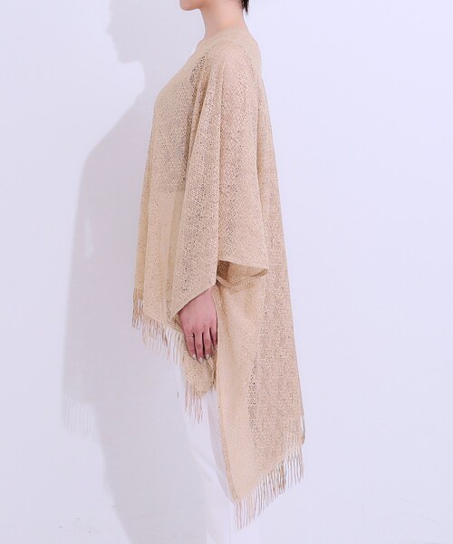 MIESROHE ミースロエ sustainableはしごレースポンチョBL セール】スクエアレースポンチョ（ポンチョ）｜SHOO・LA・RUE