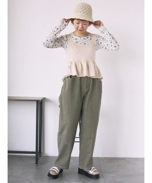 ehka sopo(エヘカソポ)の「花柄シアーカットソー(Tシャツ/カットソー・レディース・ブラック/キナリ/グレー/オフホワイト・F)」の11枚目の写真