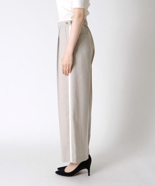 Jines（ジネス）の「リネンライクカルゼラインパンツ【丈別2サイズ展開】（その他パンツ・レディース・ベージュ/ネイビー/ライトベージュ・37/38）」の15枚目の写真