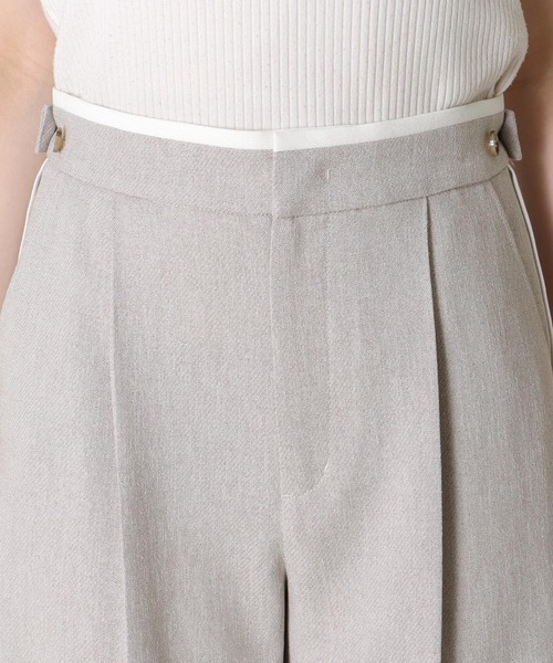 Jines（ジネス）の「リネンライクカルゼラインパンツ【丈別2サイズ展開】（その他パンツ・レディース・ベージュ/ネイビー/ライトベージュ・37/38）」の17枚目の写真