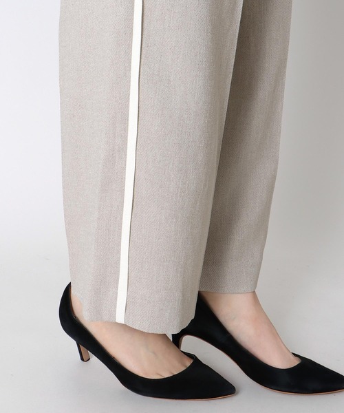 Jines（ジネス）の「リネンライクカルゼラインパンツ【丈別2サイズ展開】（その他パンツ・レディース・ベージュ/ネイビー/ライトベージュ・37/38）」の19枚目の写真