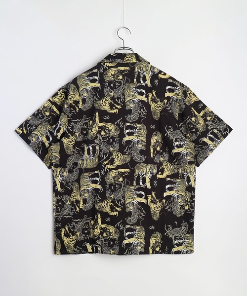 【特価】新品 OVD 導 和柄 金襴風神雷神 H/C 7点セット 和柄 風神雷神 龍虎 金魚 紅葉 オープンカラー 半袖シャツ