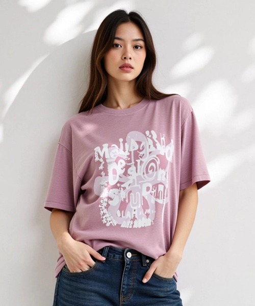 mahagrid/マハグリッド』 FLOWER STAR PIGMENT TEE /フラワー