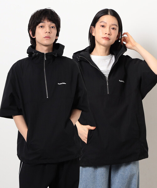 Purple&Yellow(パープルアンドイエロー)の「コットンナイロンツイル アノラック(ブルゾン・メンズ・ネイビー/ブラック・SMALL/MEDIUM/LARGE)」の2枚目の写真