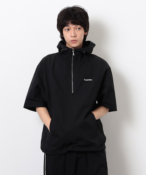 Purple&Yellow(パープルアンドイエロー)の「コットンナイロンツイル アノラック(ブルゾン・メンズ・ネイビー/ブラック・SMALL/MEDIUM/LARGE)」の4枚目の写真